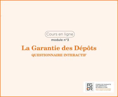 Vignette du Cours en ligne FGDR La Garantie des Dépots