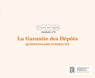 Vignette du Cours en ligne FGDR La Garantie des Dépots