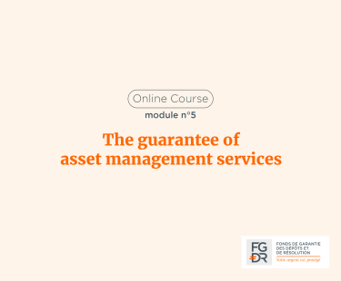The guarantee of asset management services