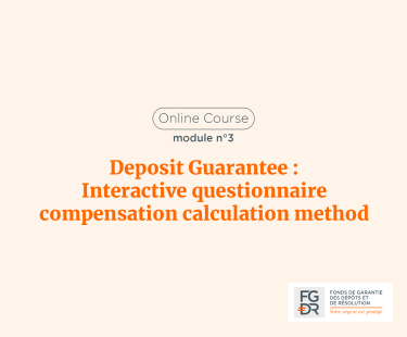 Deposit Guarantee : Interactive questionnaire compensation calculation method